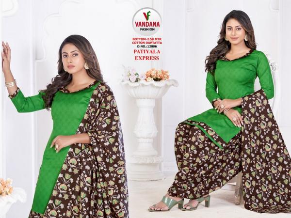 Vandana Patiyala Express Vol-12 indo Cotton PAtiyala Dress Material 